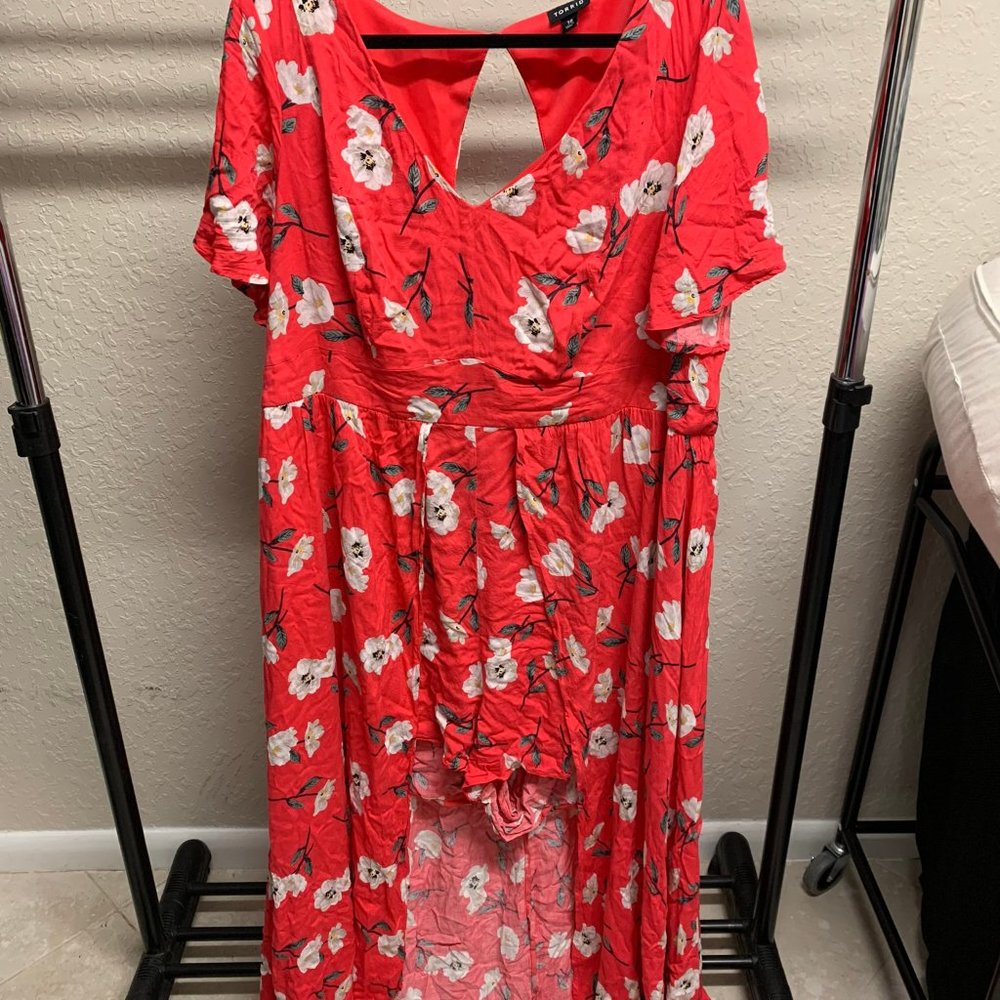 Torrid High Low Duster with shorts